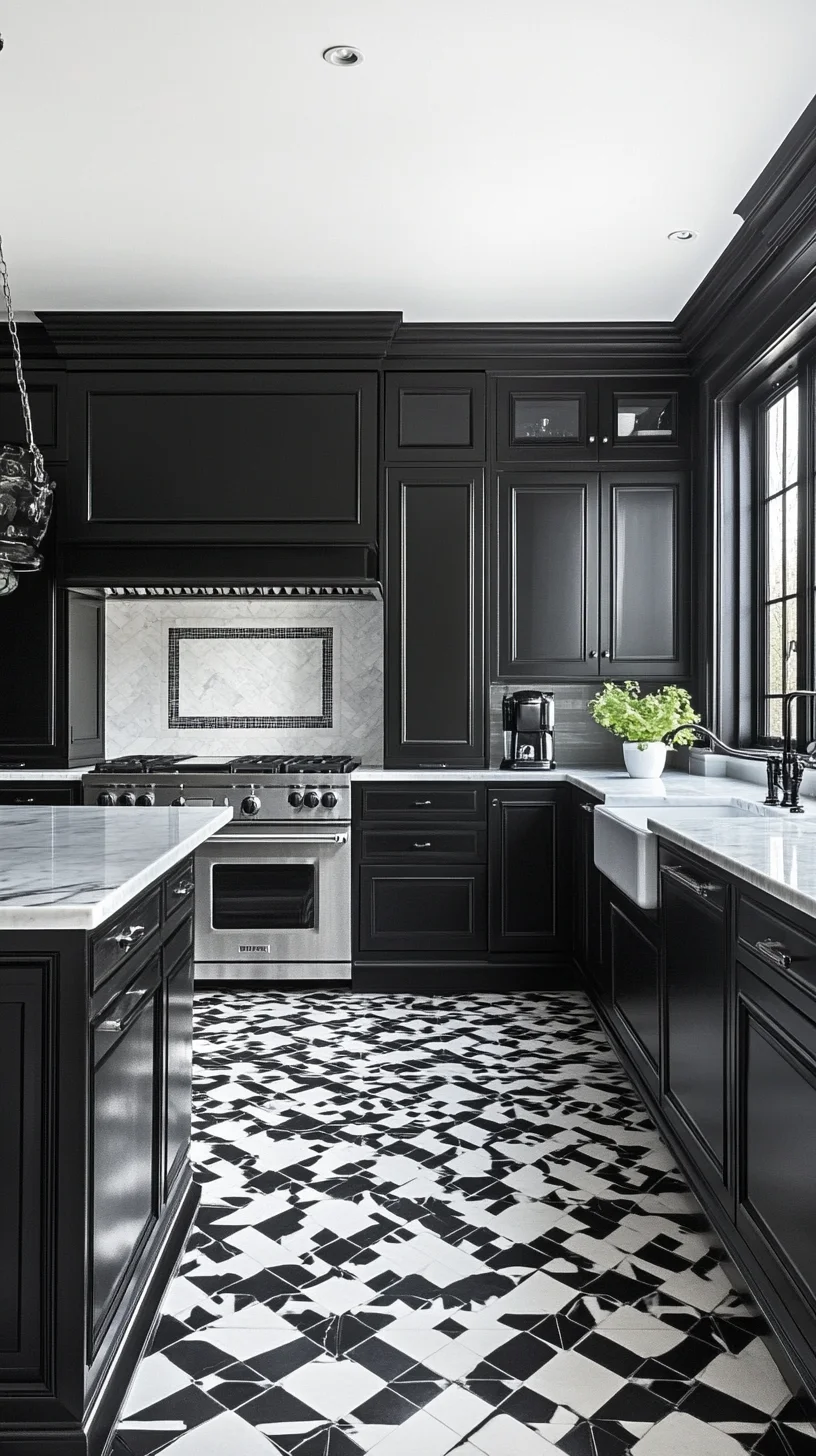 Bold Elegance: Timeless Black and White Kitchen Design Inspiration