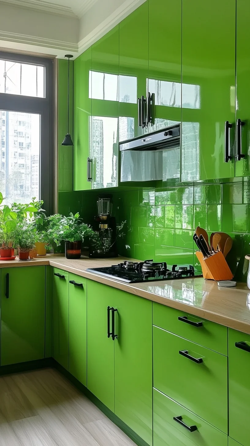 Bright and Fresh: Embrace a Vibrant Green Kitchen That Inspires Creativity