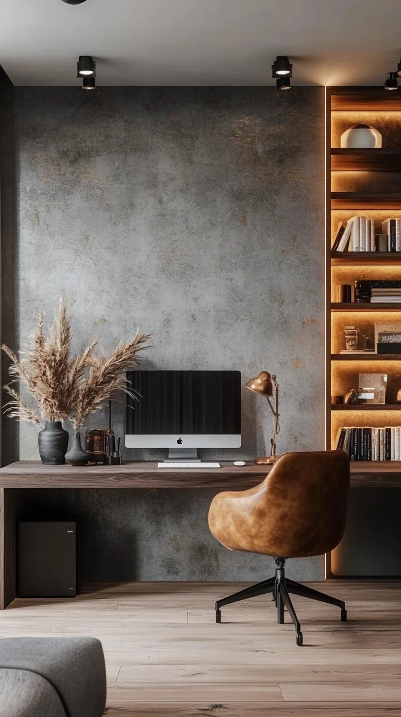 Cozy Contemporary Workspace: Merging Comfort and Style for Your Home Office