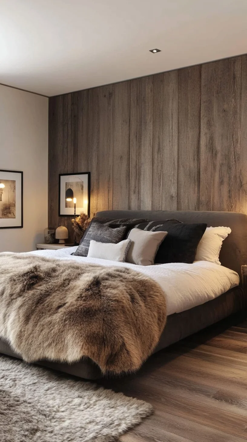 Cozy Elegance: Transform Your Bedroom with Luxurious Textures and Warm Tones