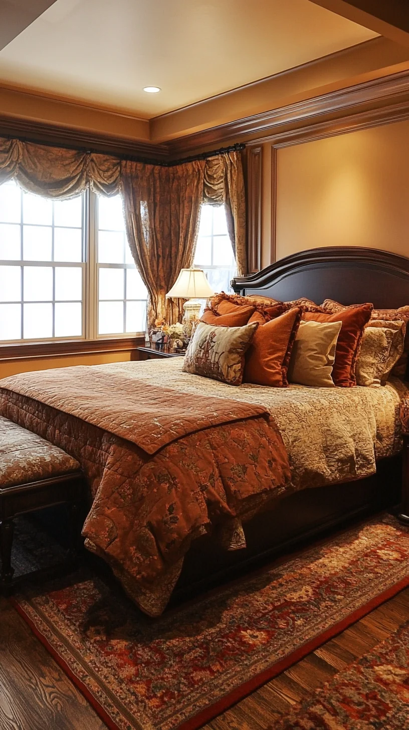 Cozy Elegance: Transform Your Bedroom with Warm, Rich Textiles