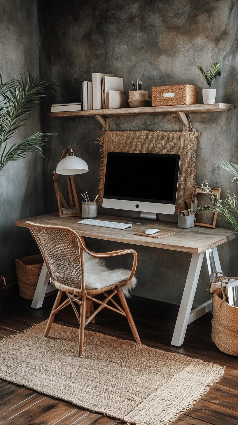 Cozy Minimalism: Transform Your Workspace with Earthy Elegance