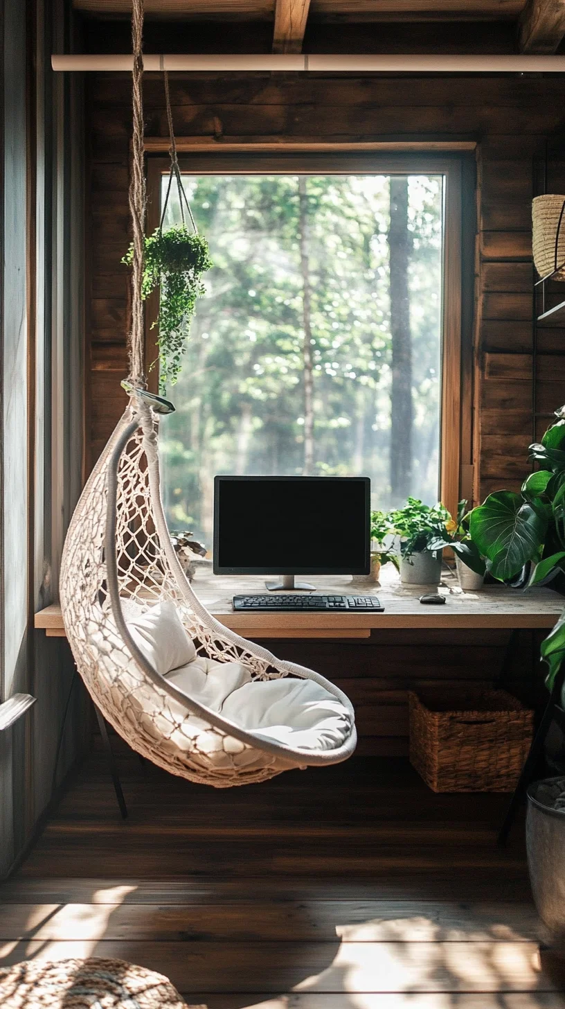 Cozy Retreat: The Ultimate Bohemian Workspace for Stylish Productivity