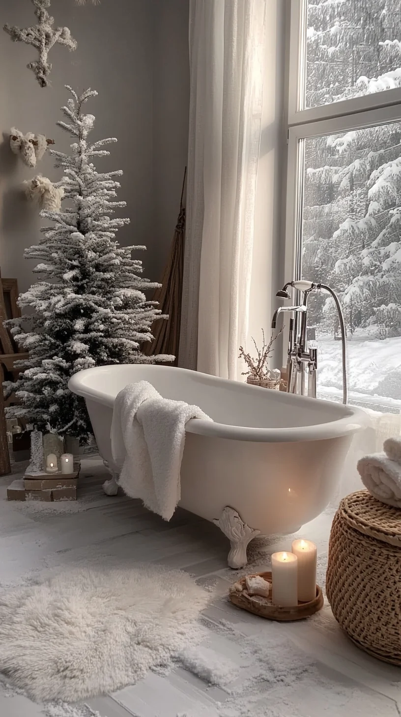 Cozy Winter Oasis: Transform Your Bathroom into a Snowy Retreat