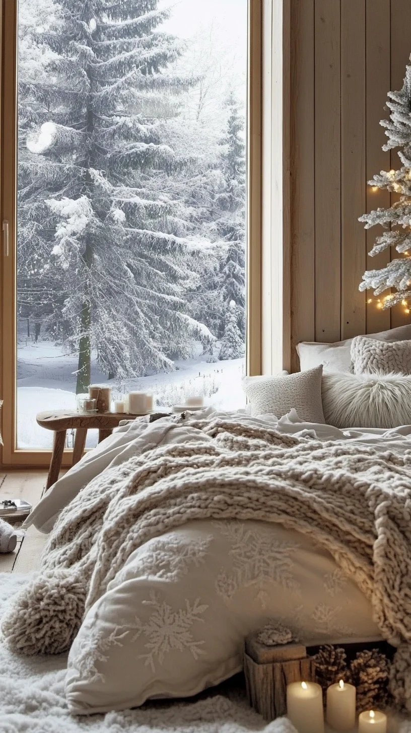 Cozy Winter Retreat: Embrace Rustic Elegance with Neutral Tones