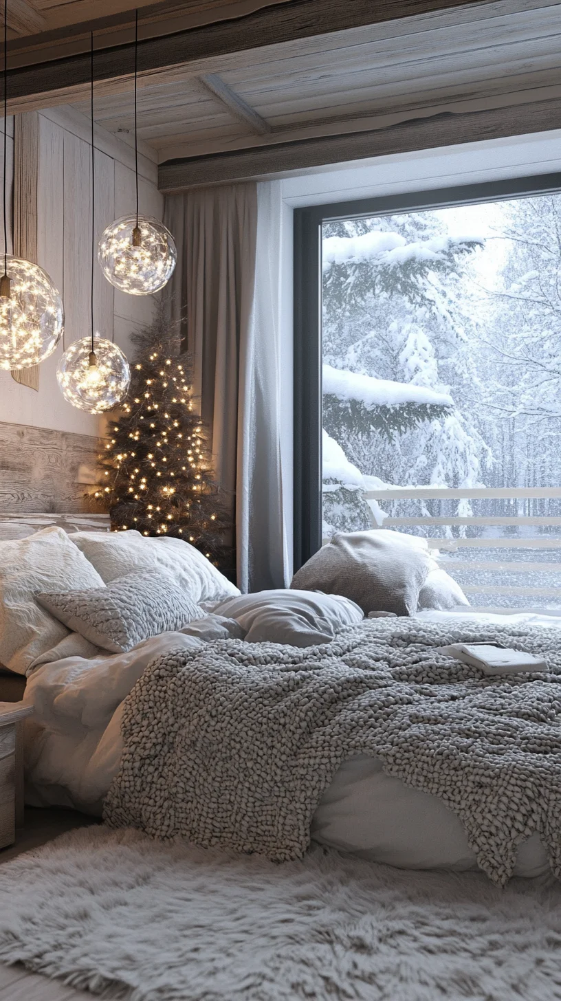 Cozy Winter Retreat: Embrace the Warmth of Soft Textures and Ambient Lighting