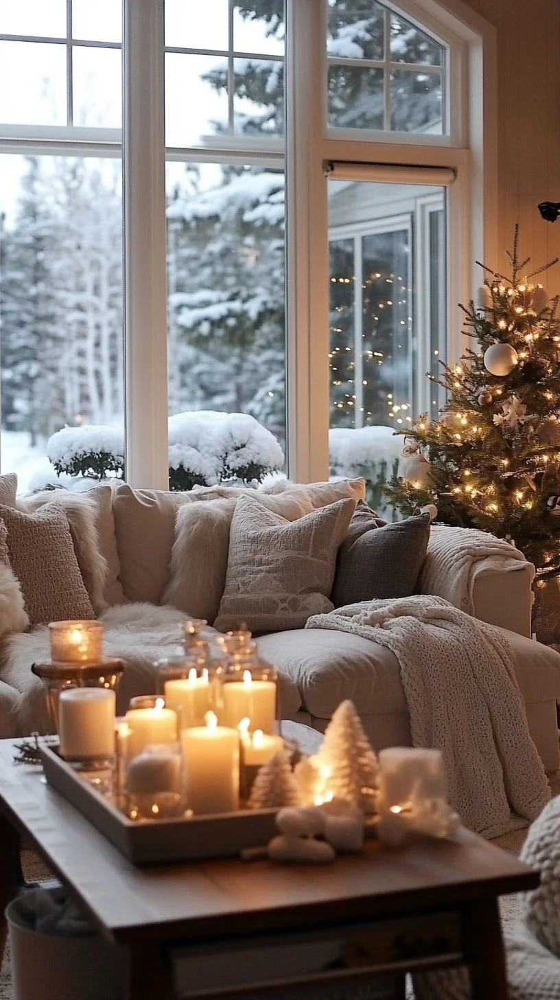 Cozy Winter Wonderland: Elevate Your Space with Warm Textures and Ambient Lighting