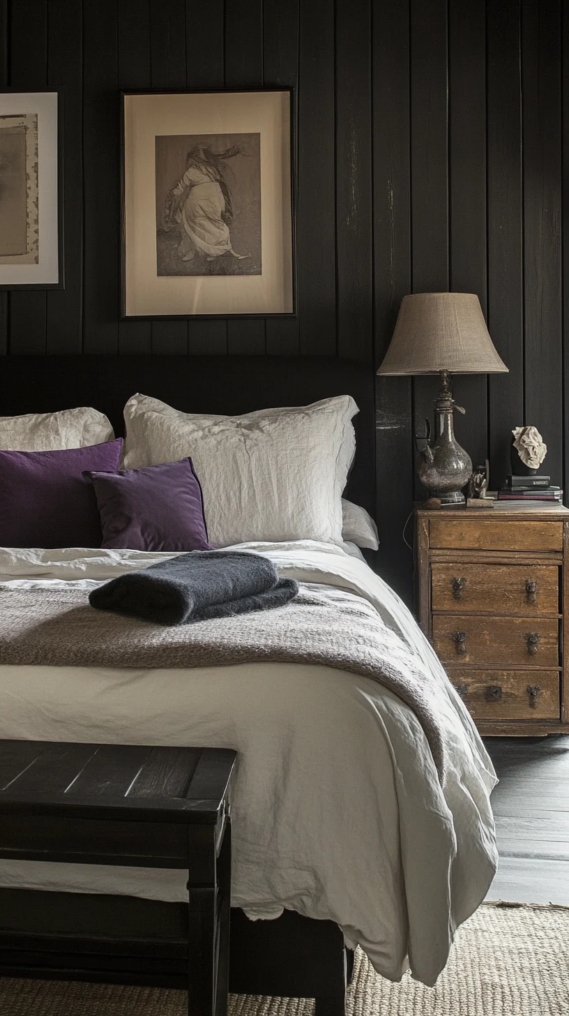 Create a Cozy Sanctuary with Dark Elegance in Bedroom Design