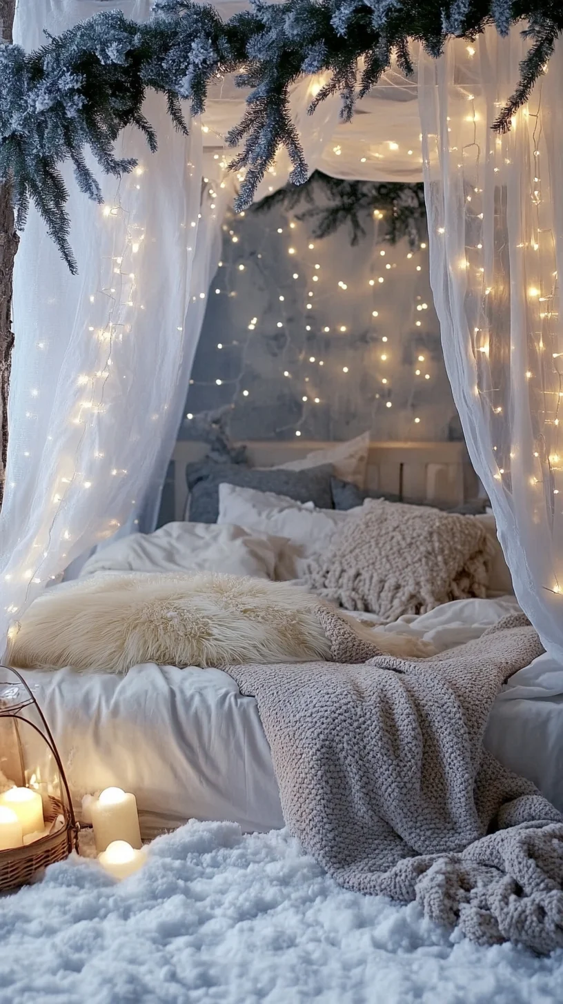 Create a Cozy Winter Retreat with Fairy Lights and Soft Textiles