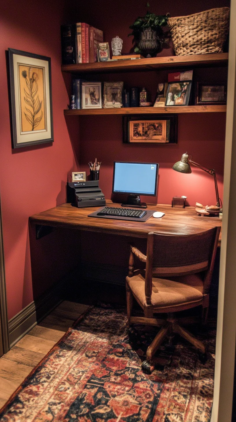 Create a Cozy Workspace: Rustic Charm Meets Modern Functionality