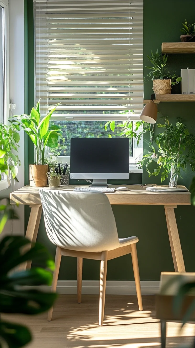 Create a Serene Workspace with Biophilic Design and Natural Elements