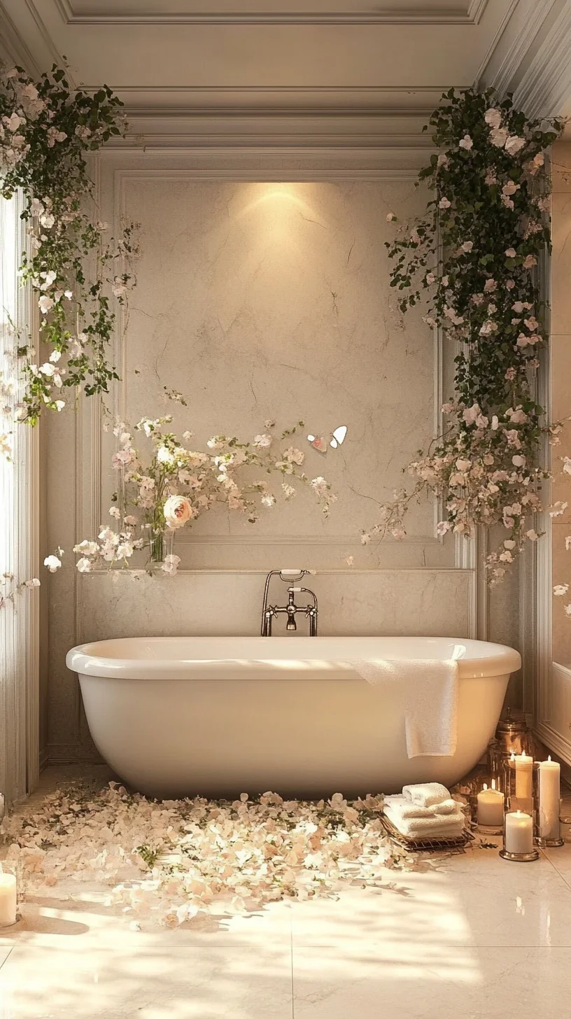 Create Your Dream Spa Oasis with Floral Touches and Serene Decor