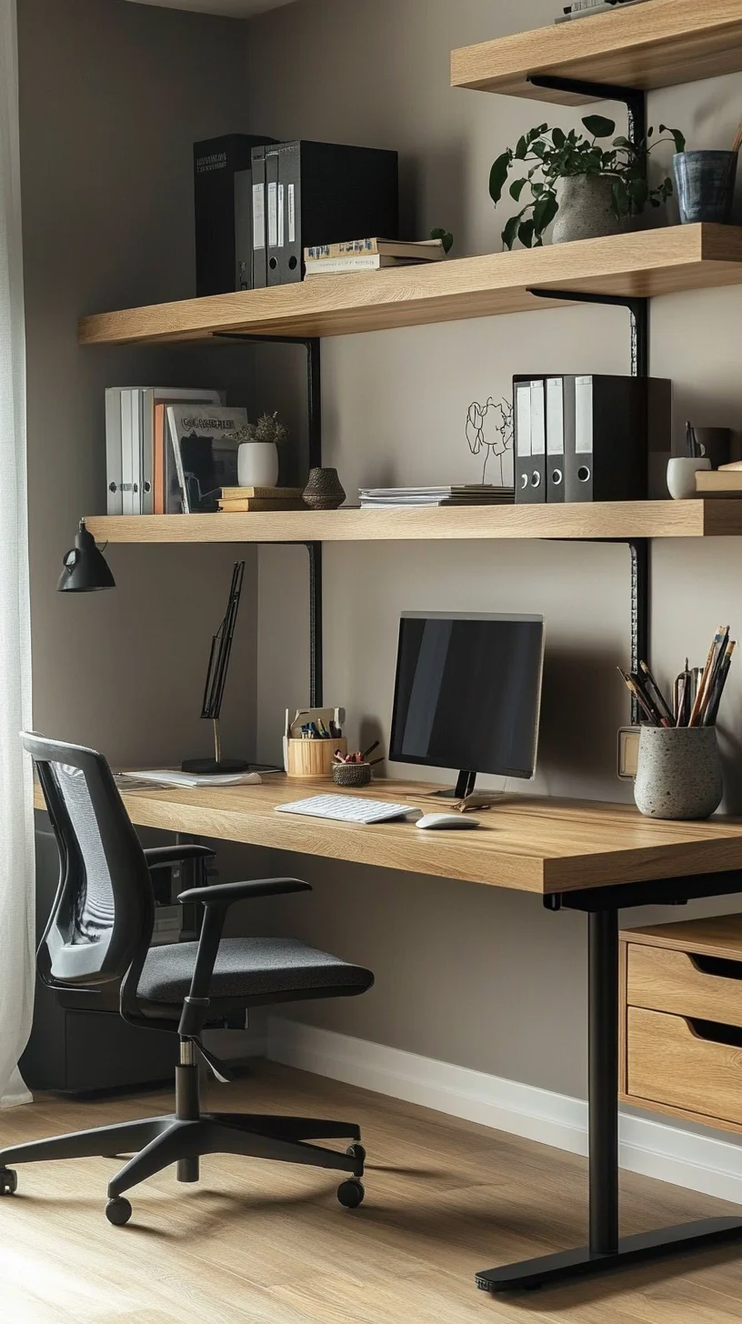 Elevate Productivity with a Minimalist Home Office Design