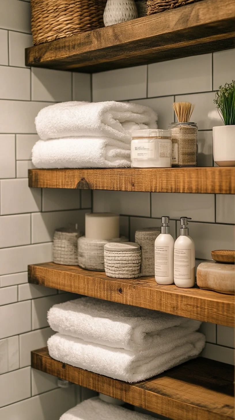 Elevate Your Bathroom Aesthetic with Cozy, Organized Shelving