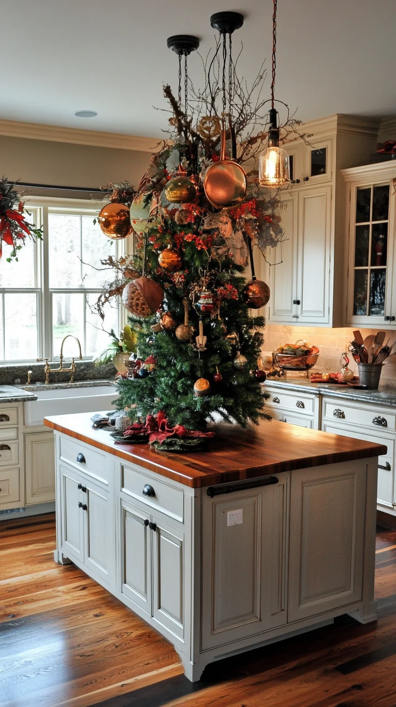 Elevate Your Holiday Spirit with a Festive Kitchen Island Christmas Tree