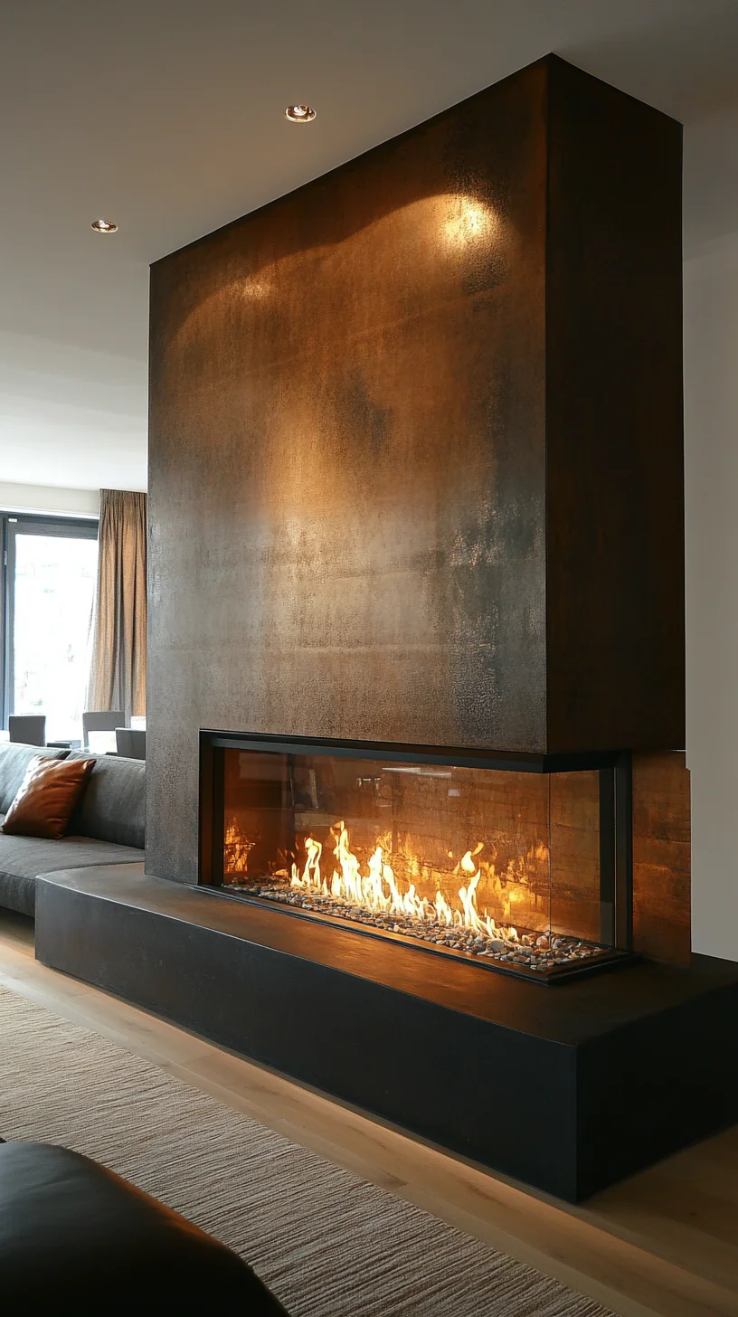 Elevate Your Living Space with a Stunning Modern Freestanding Fireplace