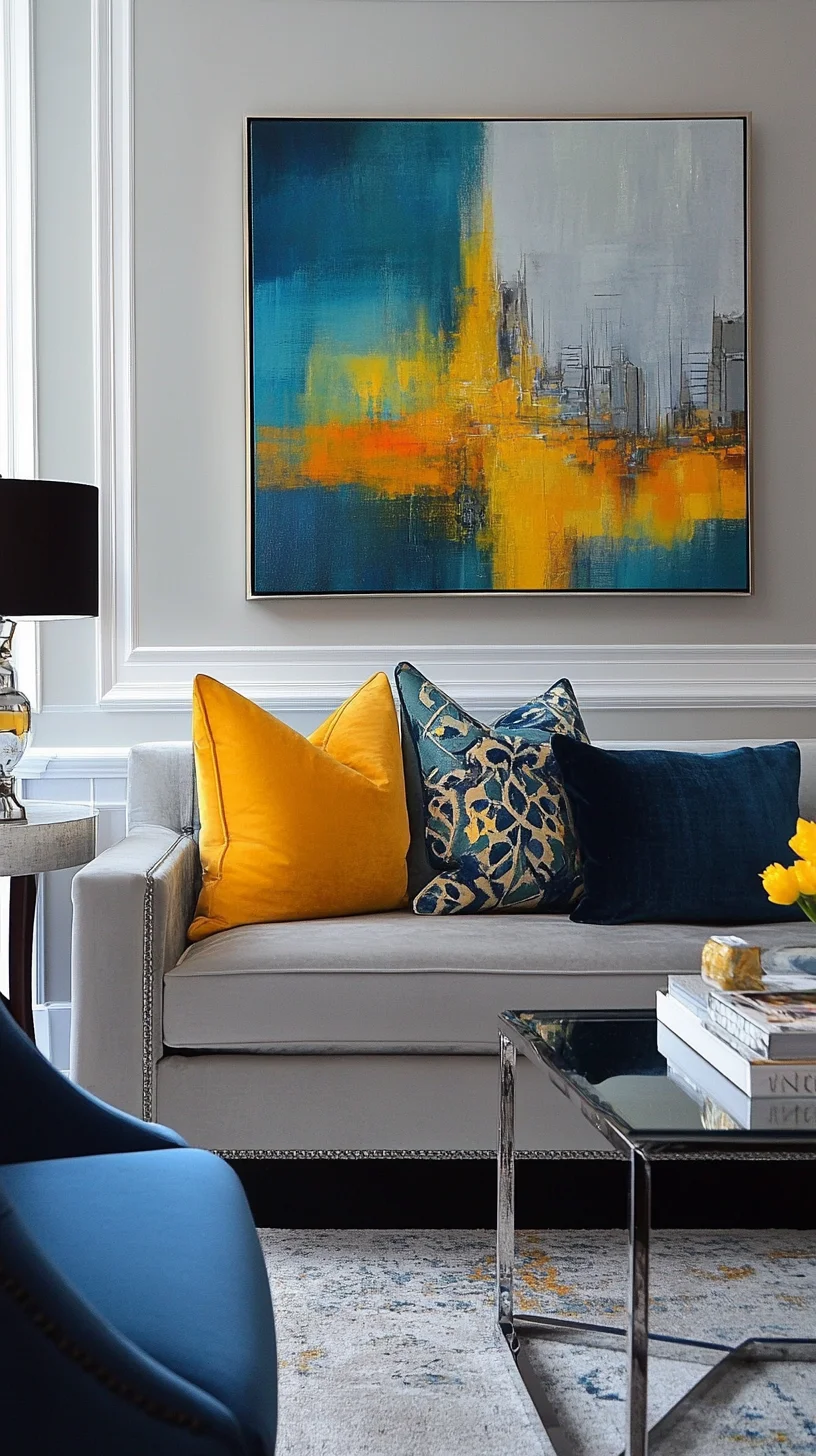 Elevate Your Living Space with Bold Colors and Chic Textures