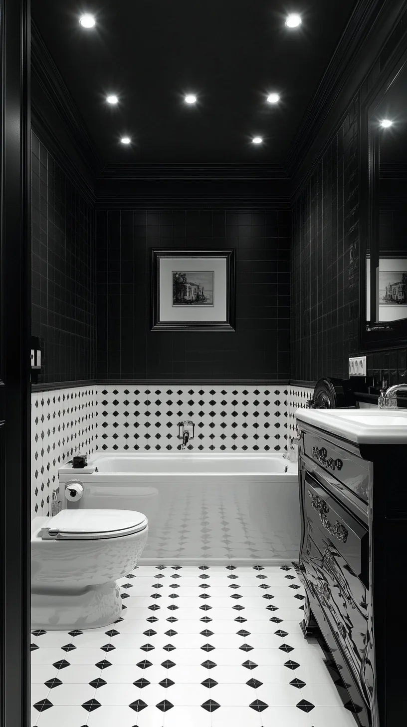 Elevate Your Space: Embrace Timeless Elegance with a Monochrome Bathroom Design