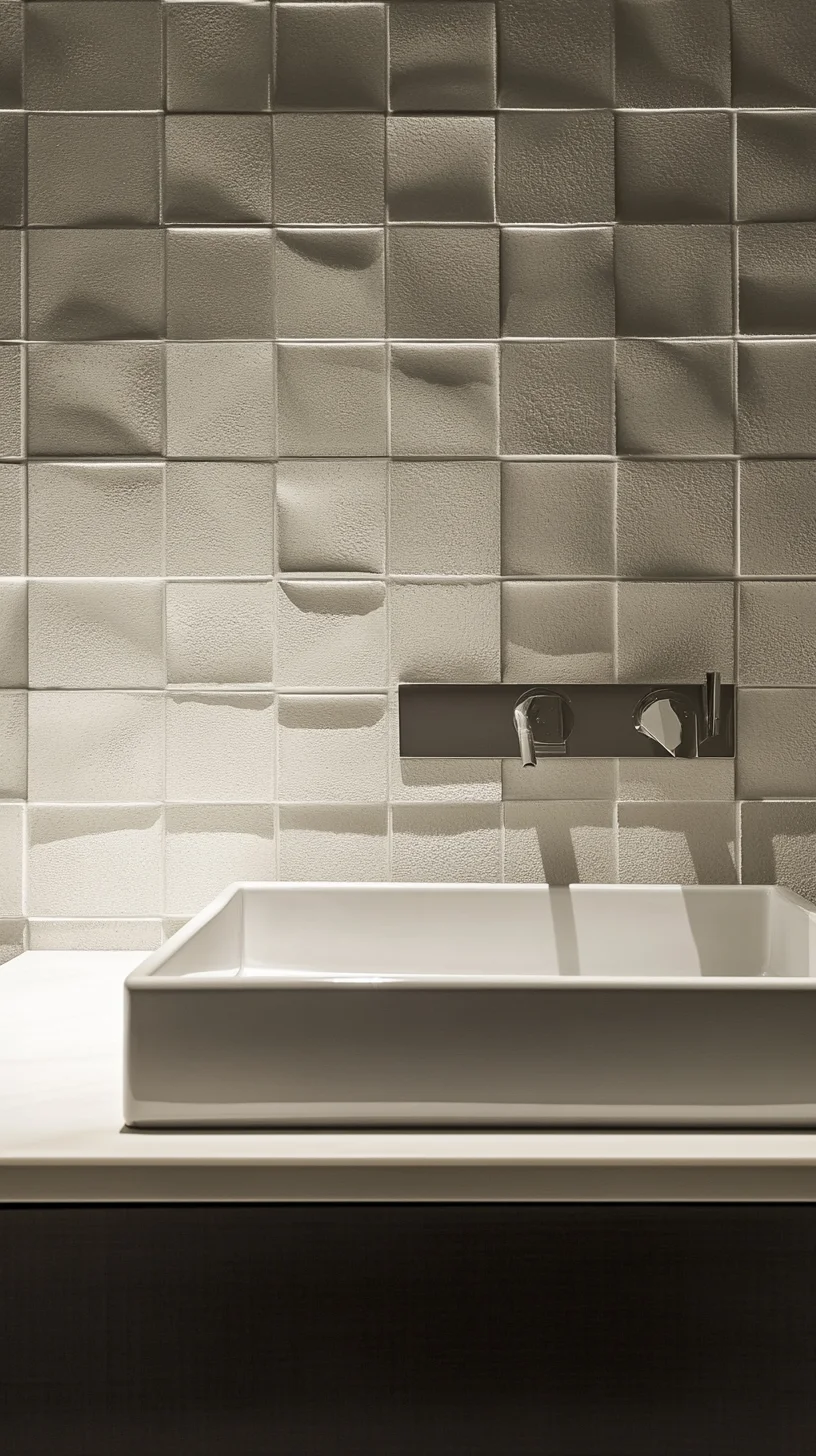 Elevate Your Space: Modern Minimalism with Textured Wall Tiles