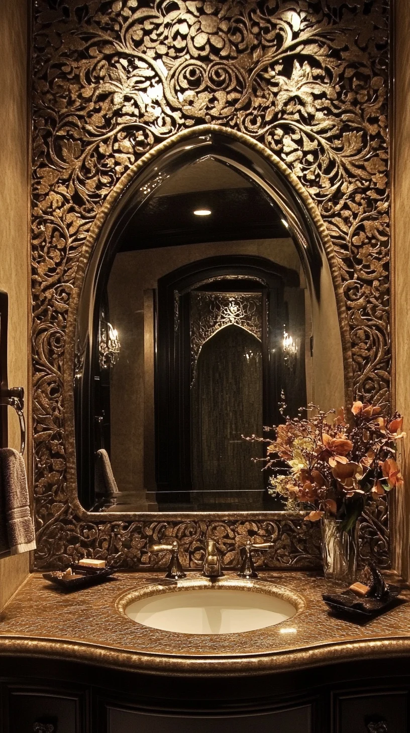 Elevate Your Space: Ornate Decor for a Luxurious Bathroom Retreat