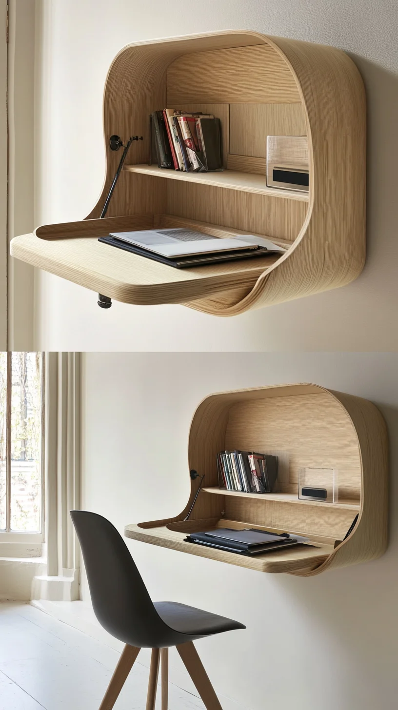 Elevate Your Space with a Chic Floating Desk: Functional Elegance for Modern Living