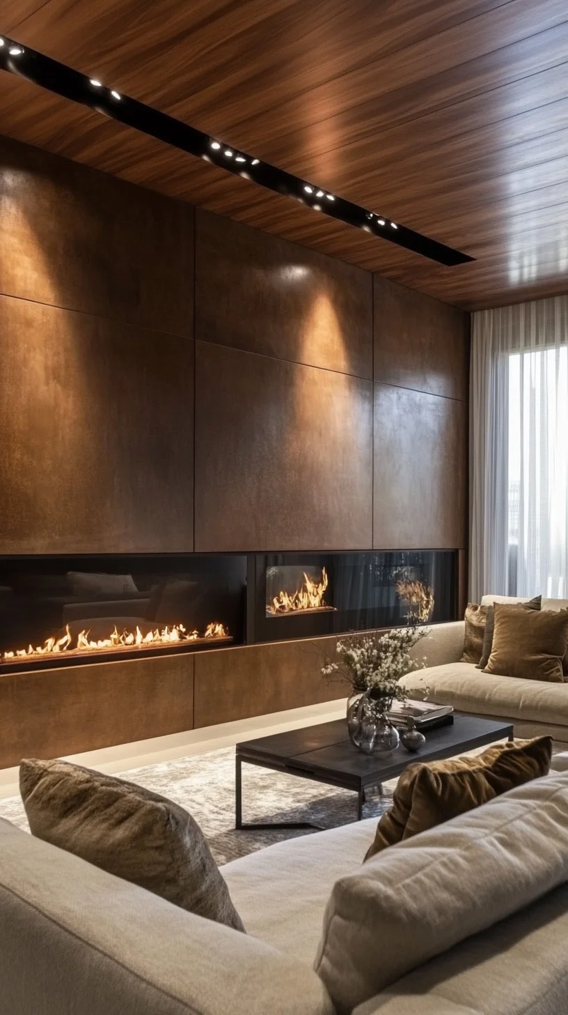 Elevate Your Space with a Chic Modern Fireplace Feature