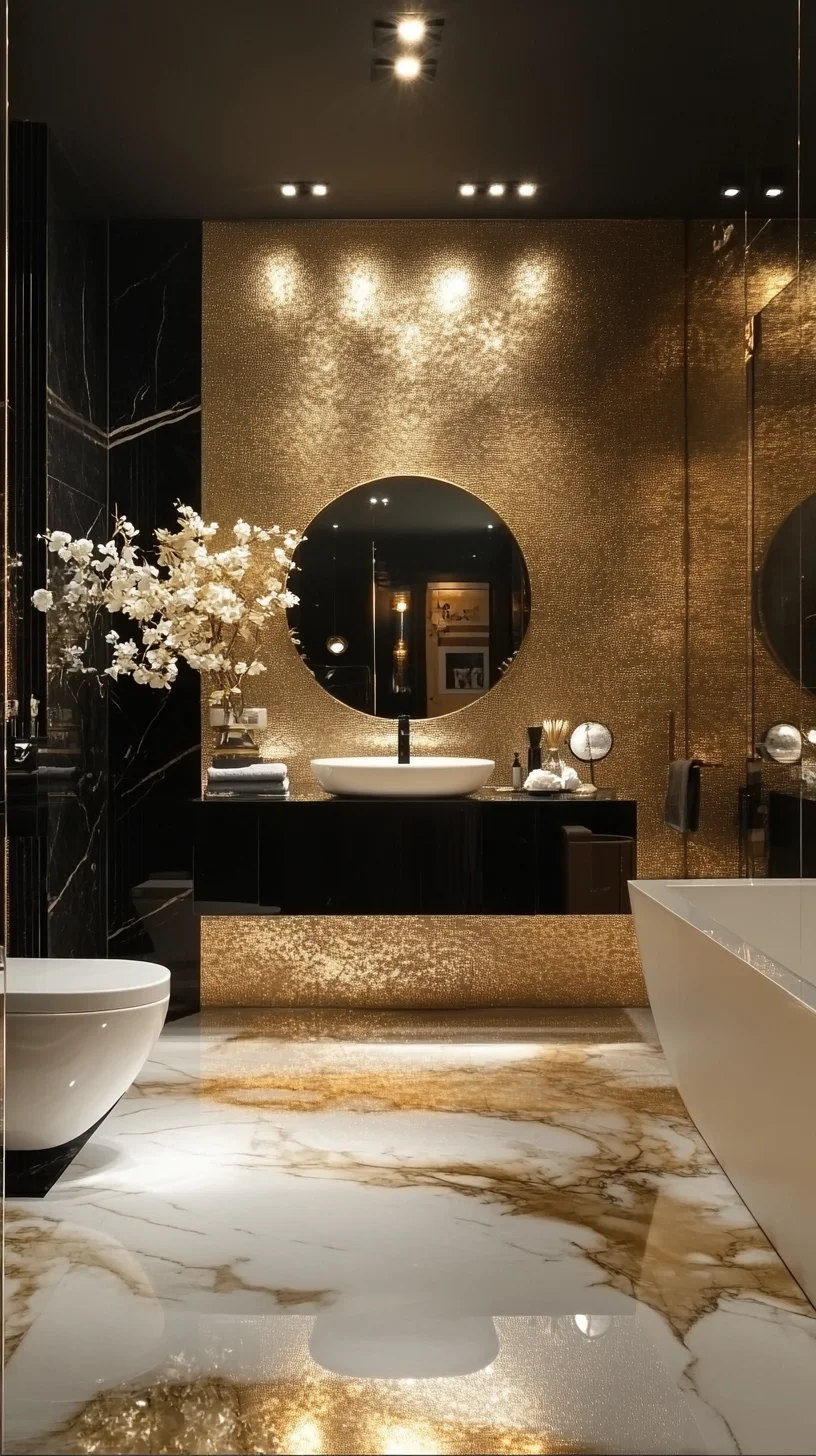 Elevate Your Space with Luxurious Gold Accents and Sleek Modern Design