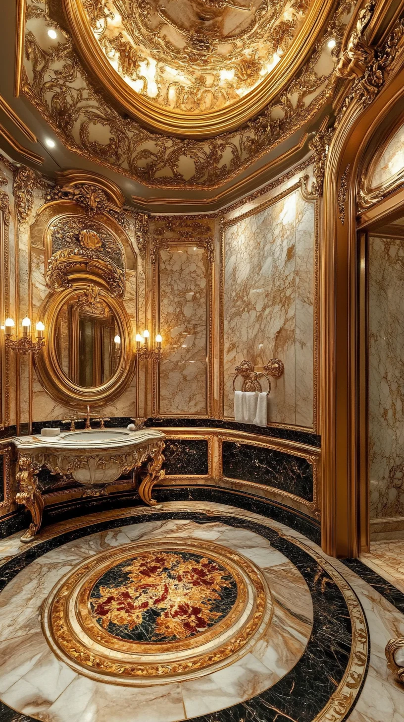 Elevate Your Space with Opulent Baroque Bathroom Elegance