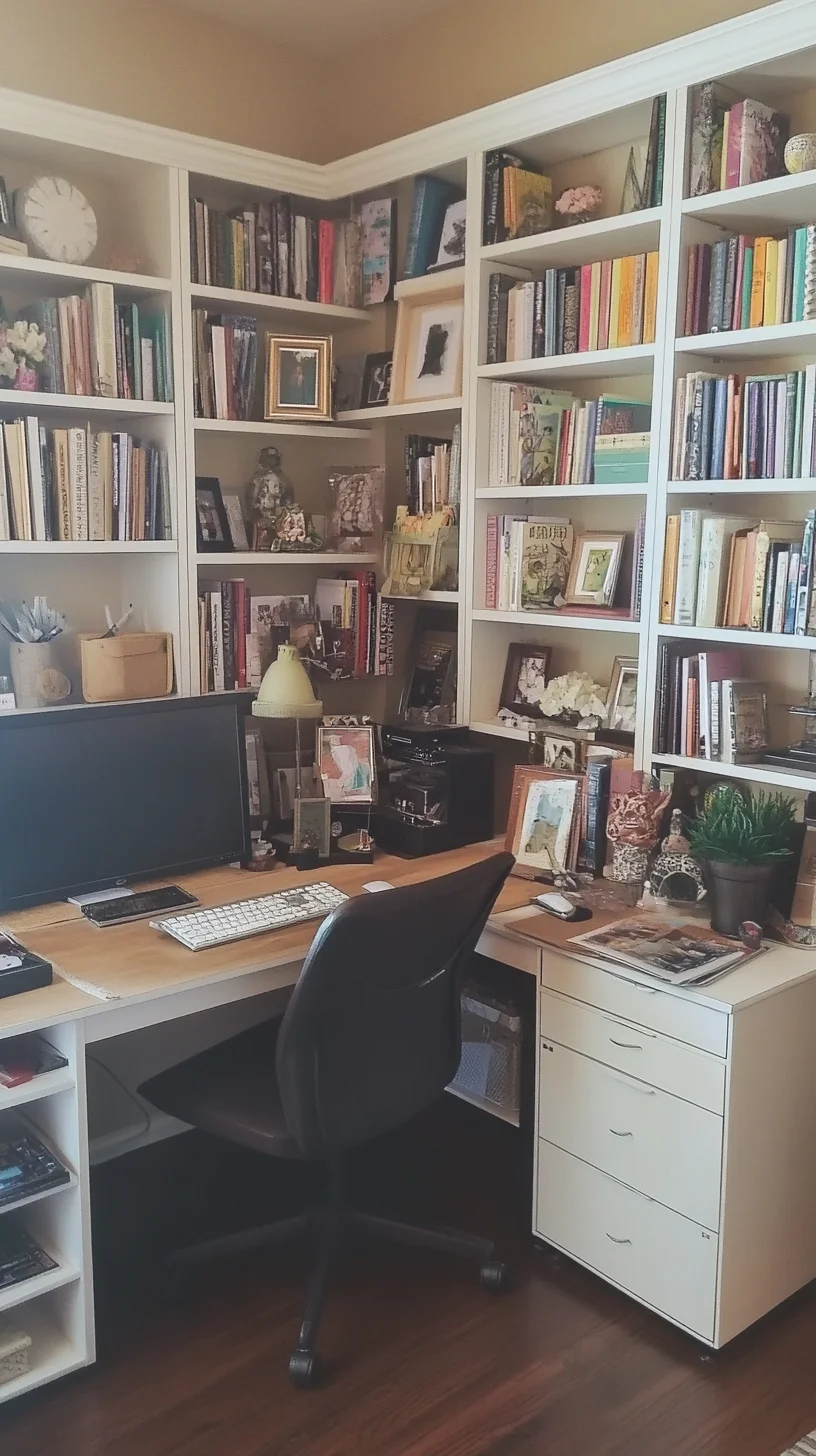 Elevate Your Workspace: Chic Organization and Cozy Comfort in Your Home Office