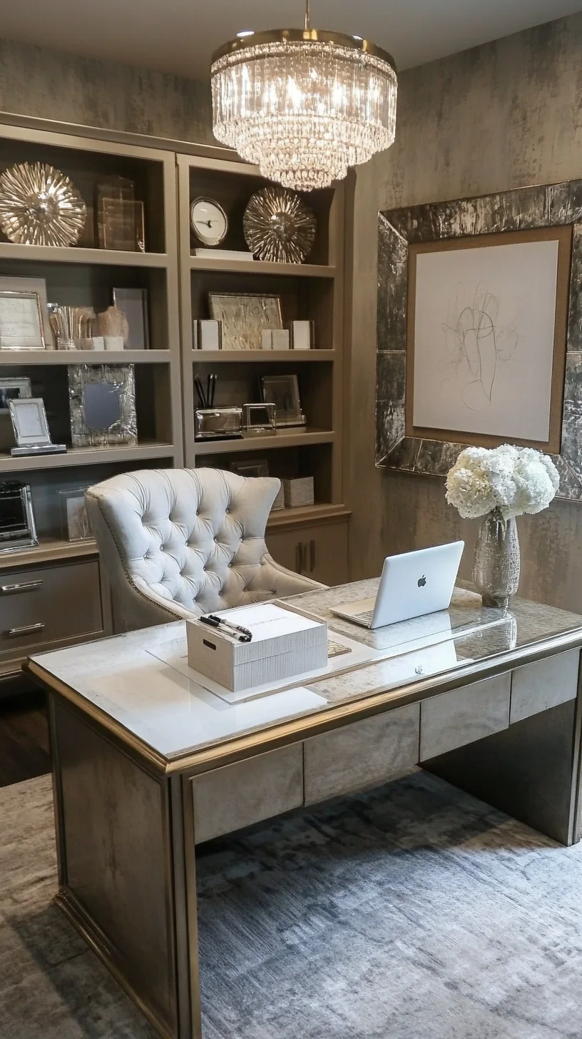 Elevate Your Workspace: Glamorous Chic Office Decor for Ultimate Productivity