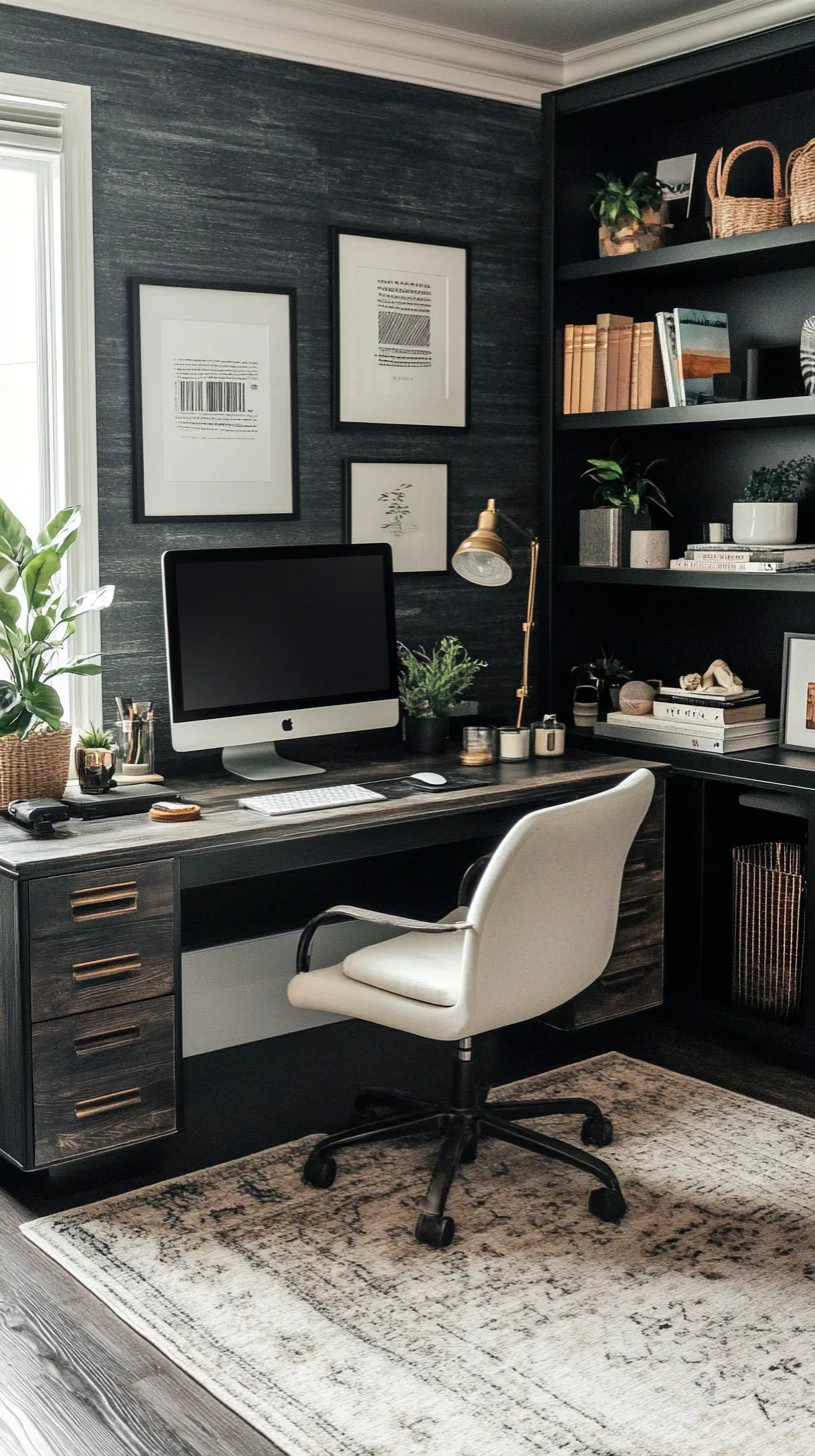 Elevate Your Workspace with Chic Minimalism: A Modern Home Office Makeover