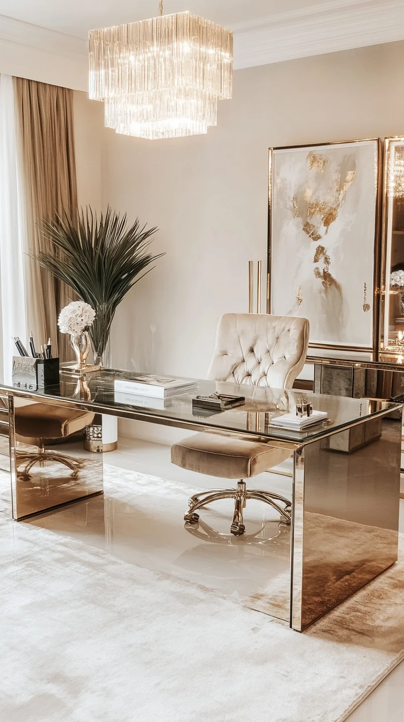 Elevate Your Workspace with Glamorous Chic Elegance