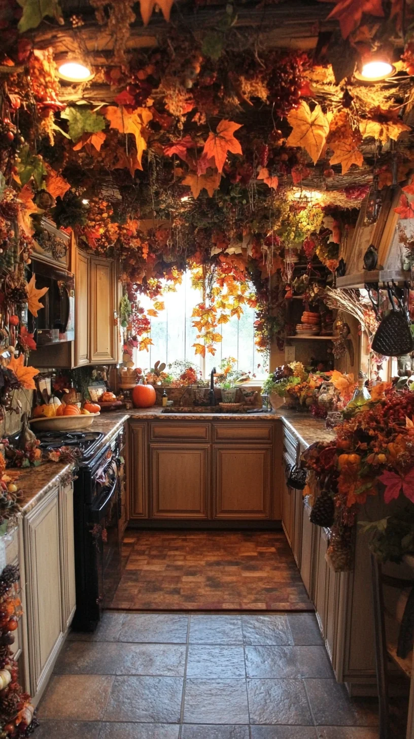 Embrace Autumn: A Cozy Kitchen Overflowing with Fall Décor