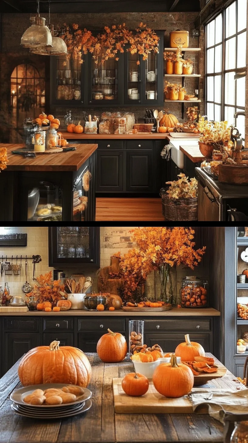 Embrace Autumn Elegance: A Cozy Harvest Kitchen Transformation