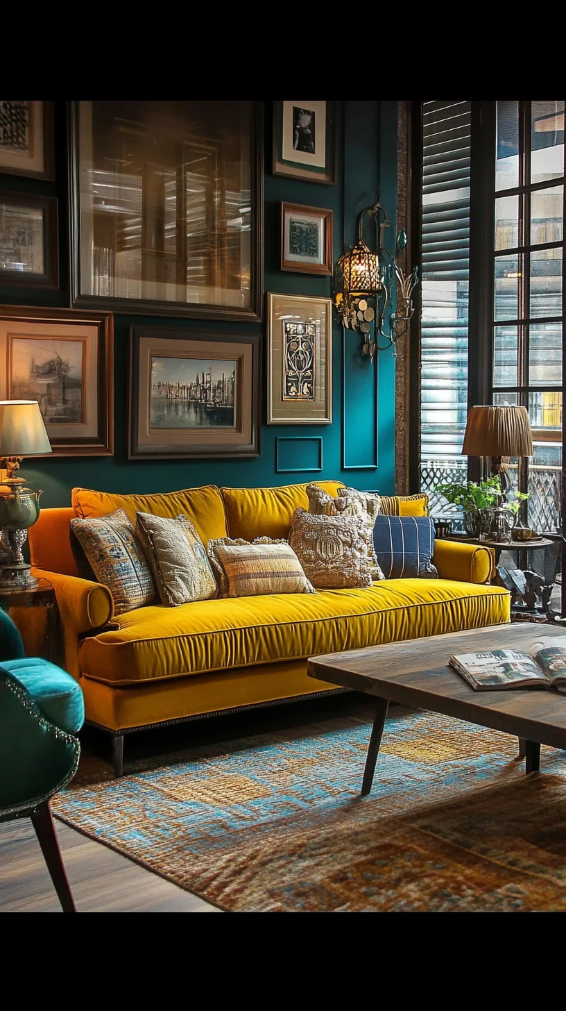 Embrace Bold Elegance: Transform Your Living Space with Mustard Yellow Accent Decor