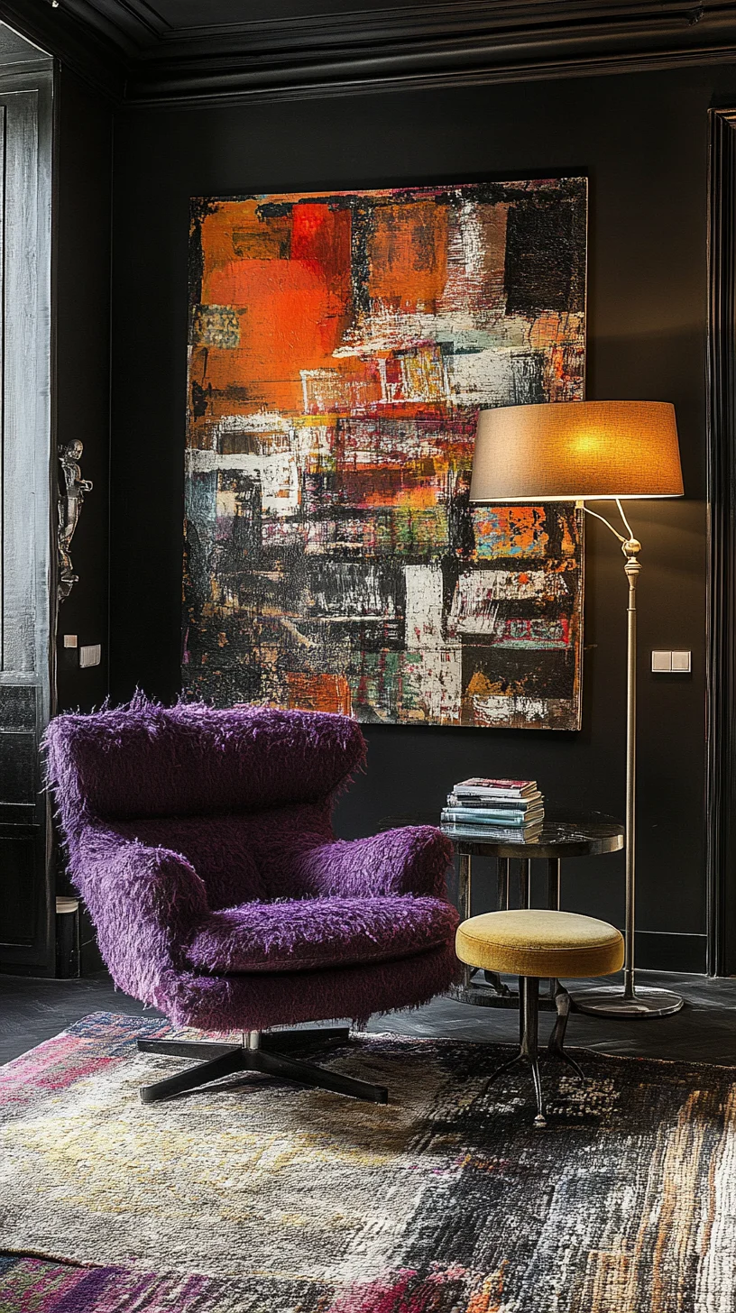 Embrace Bold Textures: The Ultimate Rock 'n' Roll Chic Living Room