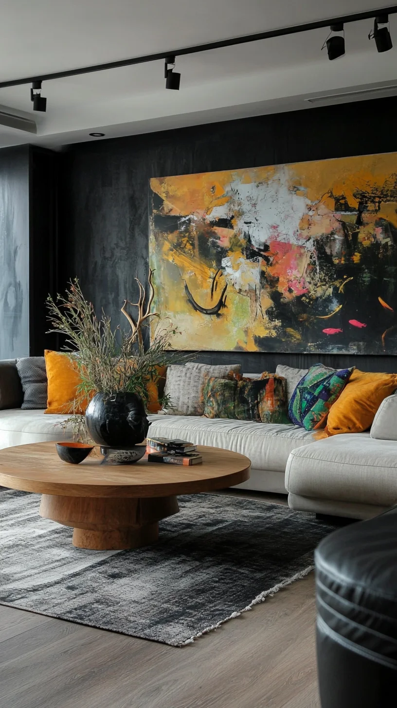 Embrace Contemporary Elegance: A Perfect Blend of Modern Art and Cozy Comfort