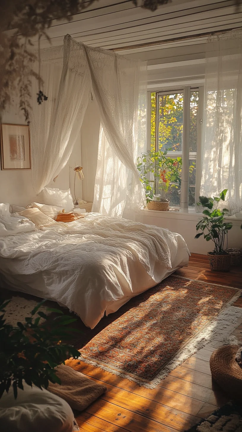 Embrace Coziness: The Serene Bohemian Retreat for Your Dreamy Bedroom