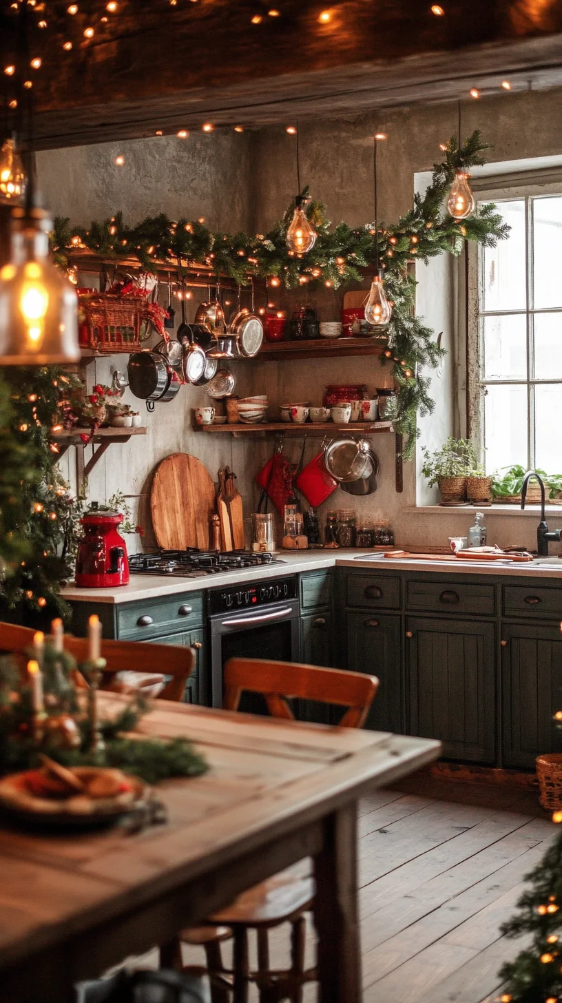 Embrace Cozy Elegance: A Rustic Winter Wonderland Kitchen