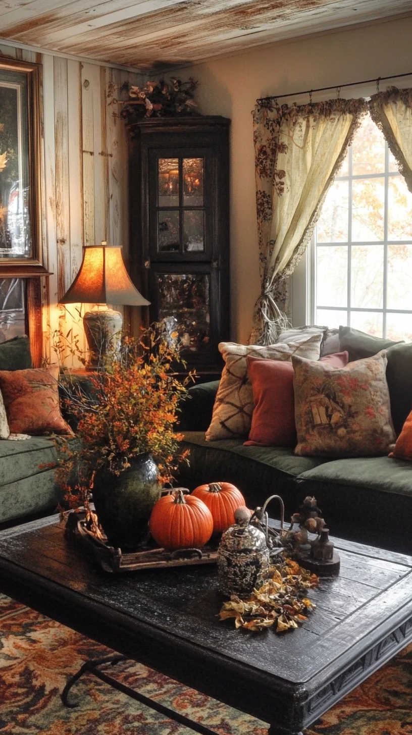 Embrace Cozy Elegance: Autumn-Inspired Living Room Décor