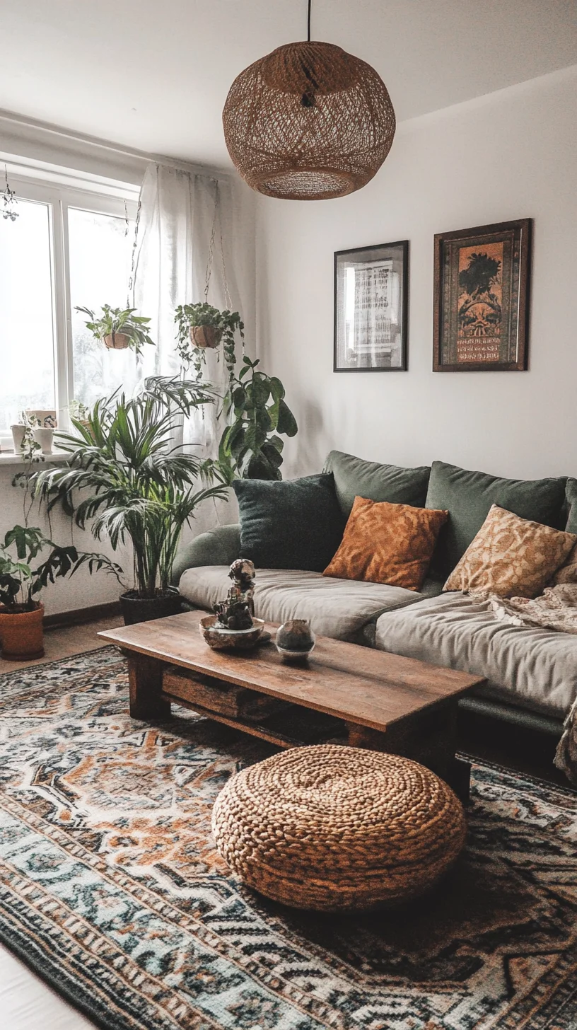 Embrace Cozy Elegance with a Bohemian-Inspired Living Room Oasis