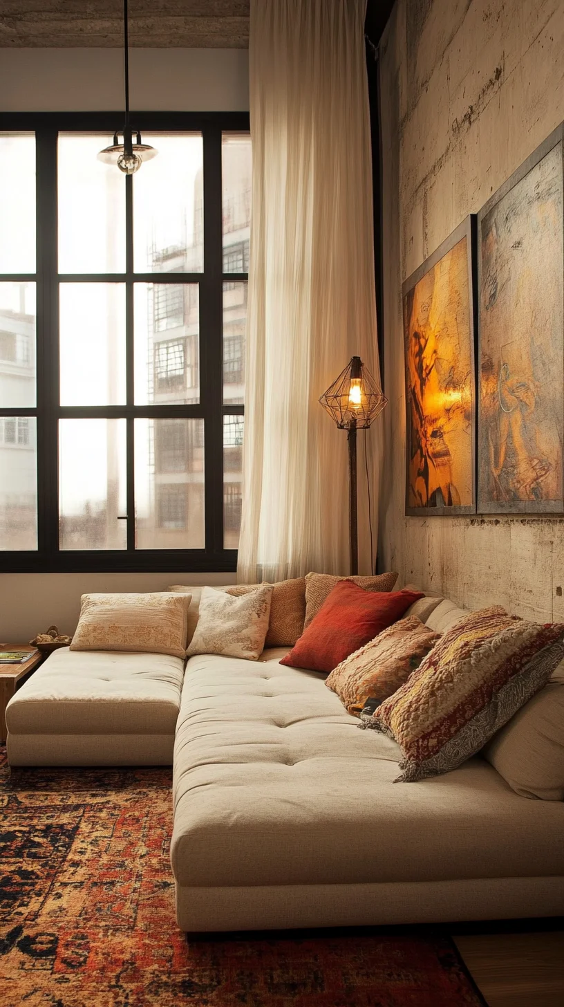 Embrace Cozy Minimalism: A Chic Living Space with Warmth and Style