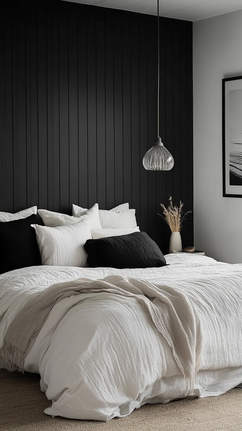 Embrace Cozy Minimalism: Transform Your Space with a Chic Black and White Palette