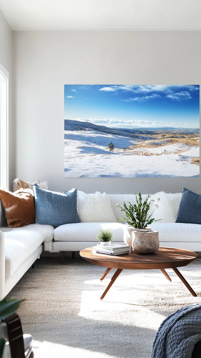 Embrace Cozy Minimalism: Winter-Inspired Living Room Décor