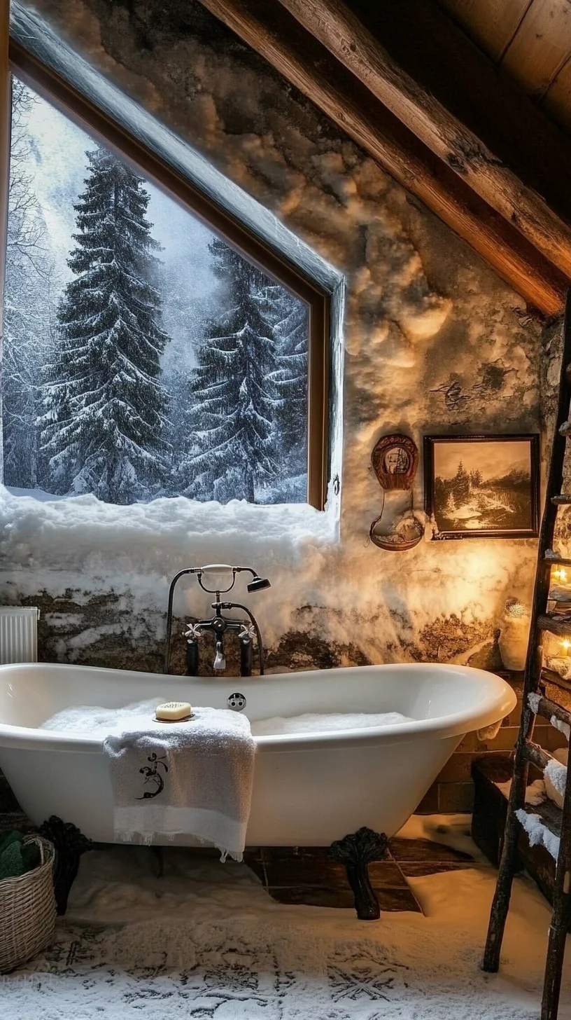 Embrace Cozy Winter Vibes: A Cabin-Style Bathroom Sanctuary