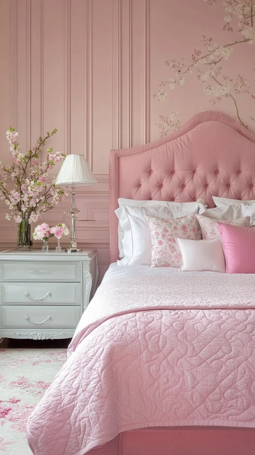 Embrace Elegance: Creating a Dreamy Pink Sanctuary Bedroom