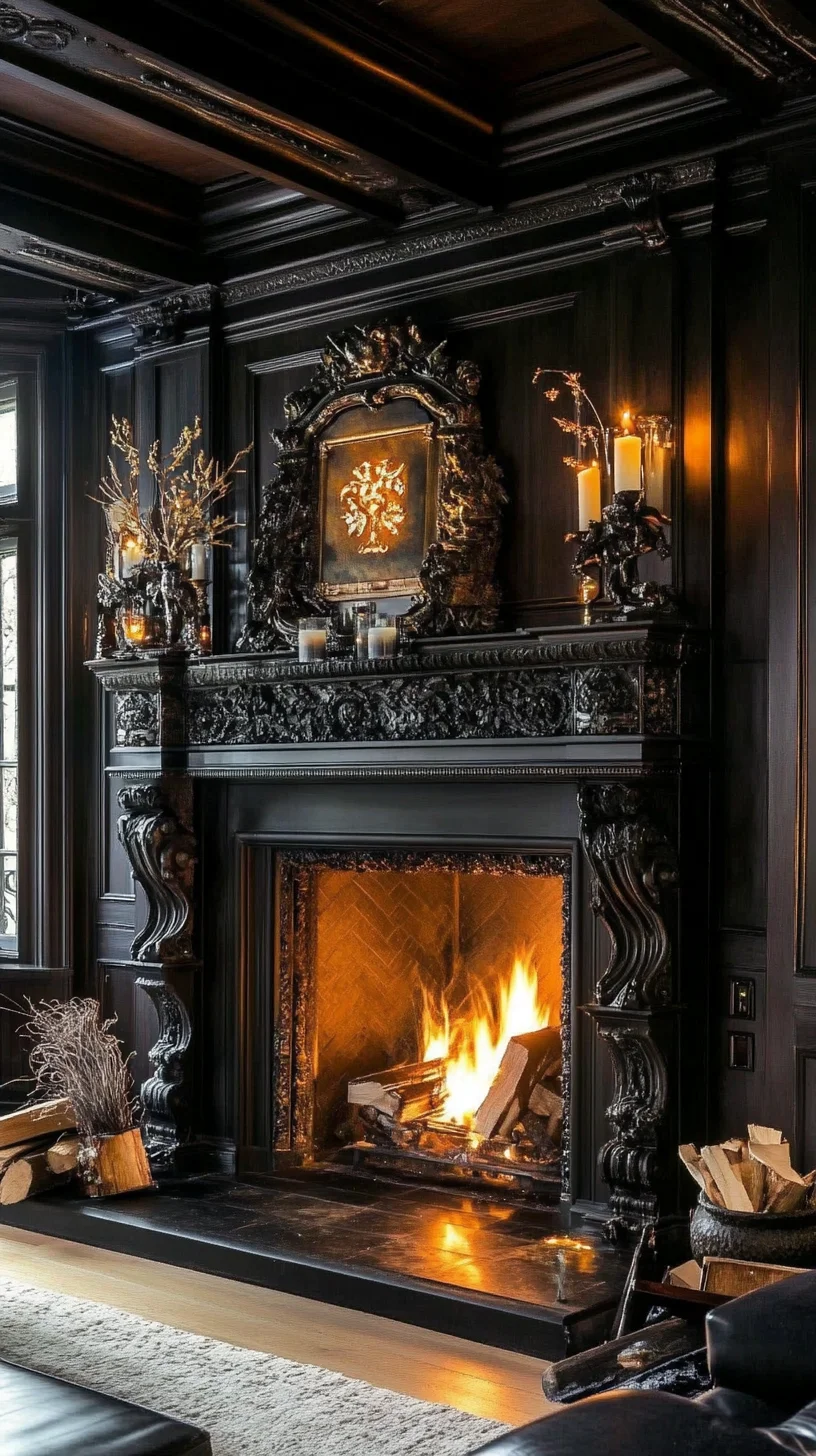 Embrace Elegance: Dark, Luxurious Fireplace Design to Elevate Your Home