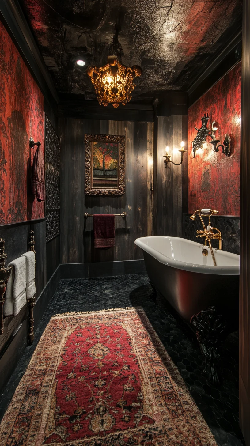 Embrace Elegance: The Allure of a Darkly Sumptuous Bathroom Retreat