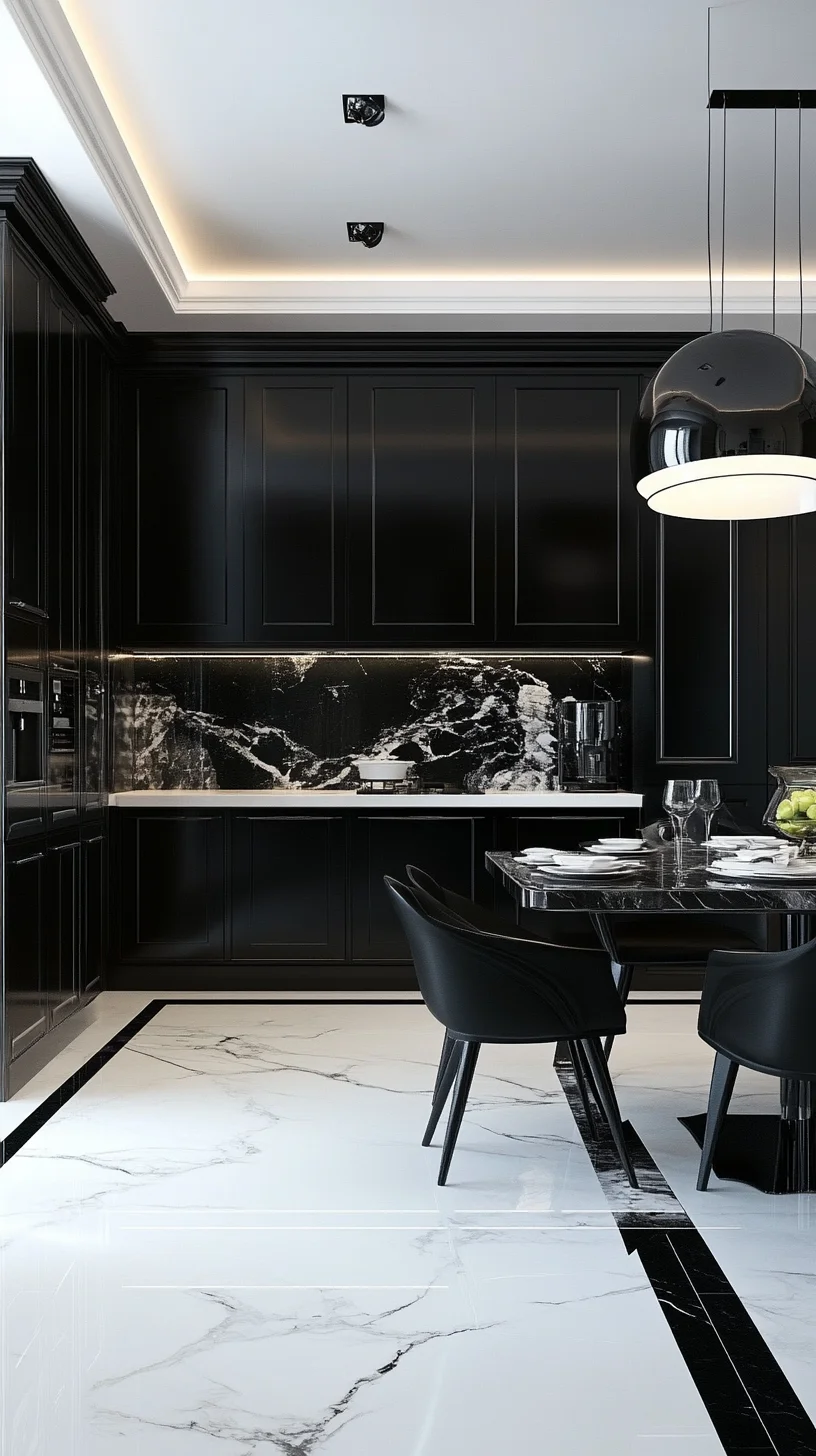 Embrace Elegance: The Allure of Black and White Modern Kitchen Design