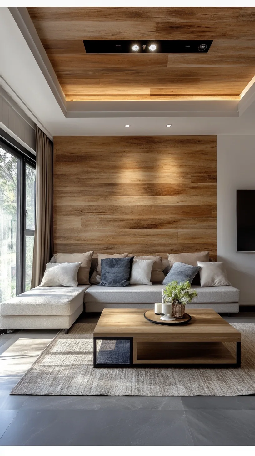 Embrace Modern Minimalism: Stunning Wood Accents for a Cozy Living Space